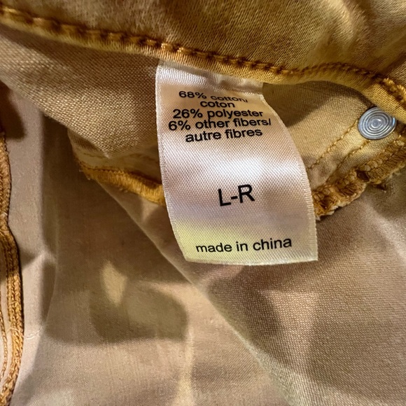 Maurices Mustard Denim Stretch Pants Medium - Picture 11 of 14